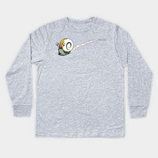 Cinnamon Roll Snail Kids Long Sleeve T-Shirt